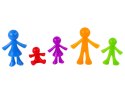 Zabawka Do Sortowania Kolorów Edukacyjna Ludziki Rodzina 40 Elementów