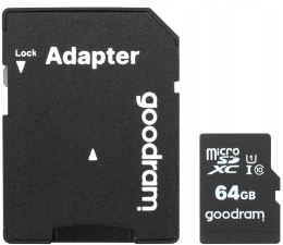 KARTA PAMIĘCI MICROSD 64GB CL10+ADAPTER MT072-64