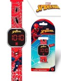 Zegarek LED z kalendarzem Spiderman