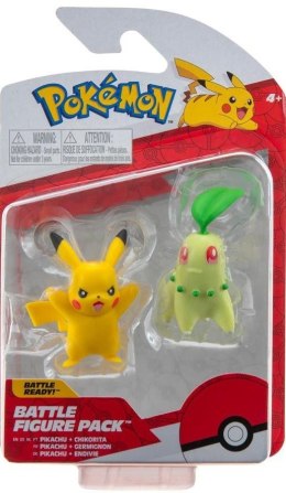 Pokemon Battle figure pack Pikachu Chikorita 0139